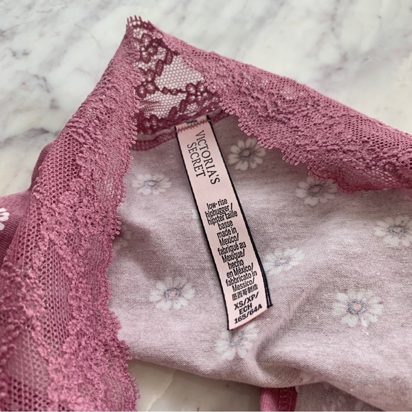 Purple Boho Paisley Print Low Rose Hiphugger Panty with Lace Waistband - Picture 6 of 8